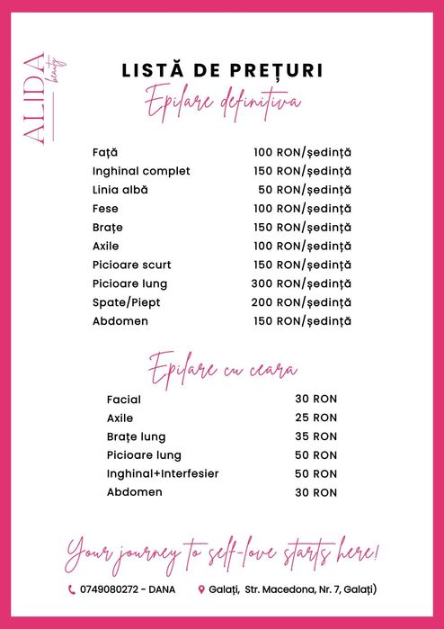 Epilare definitiva si tratamente cosmetice