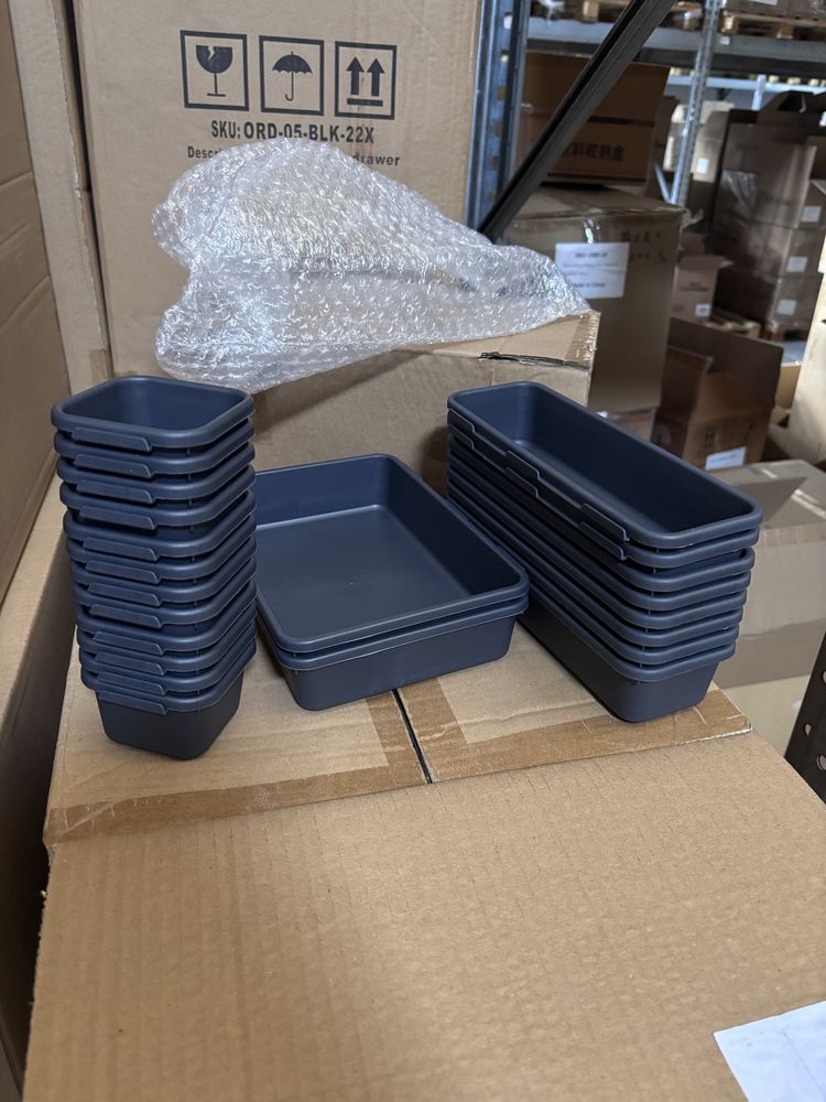 Lichidare! Cutii organizare sertare. Set de 22 piese. Pret producator.
