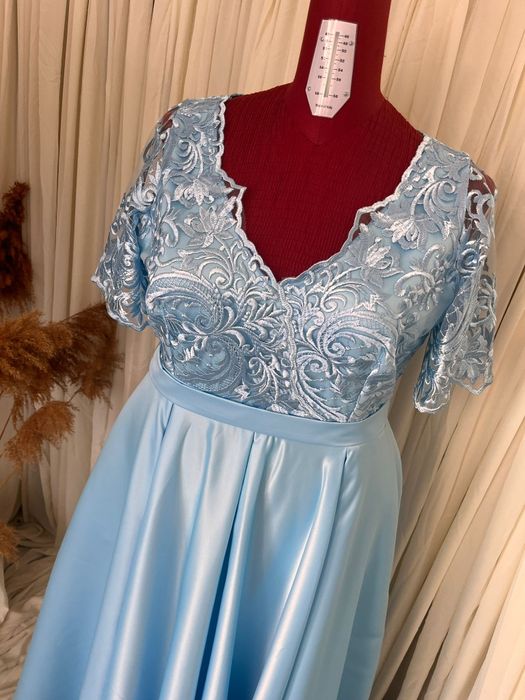 Rochie baby blue de ocazie 54 masura