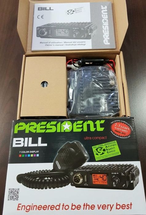 Statie radio CB - President BILL II VOX ASC (25W)* noua/garantie