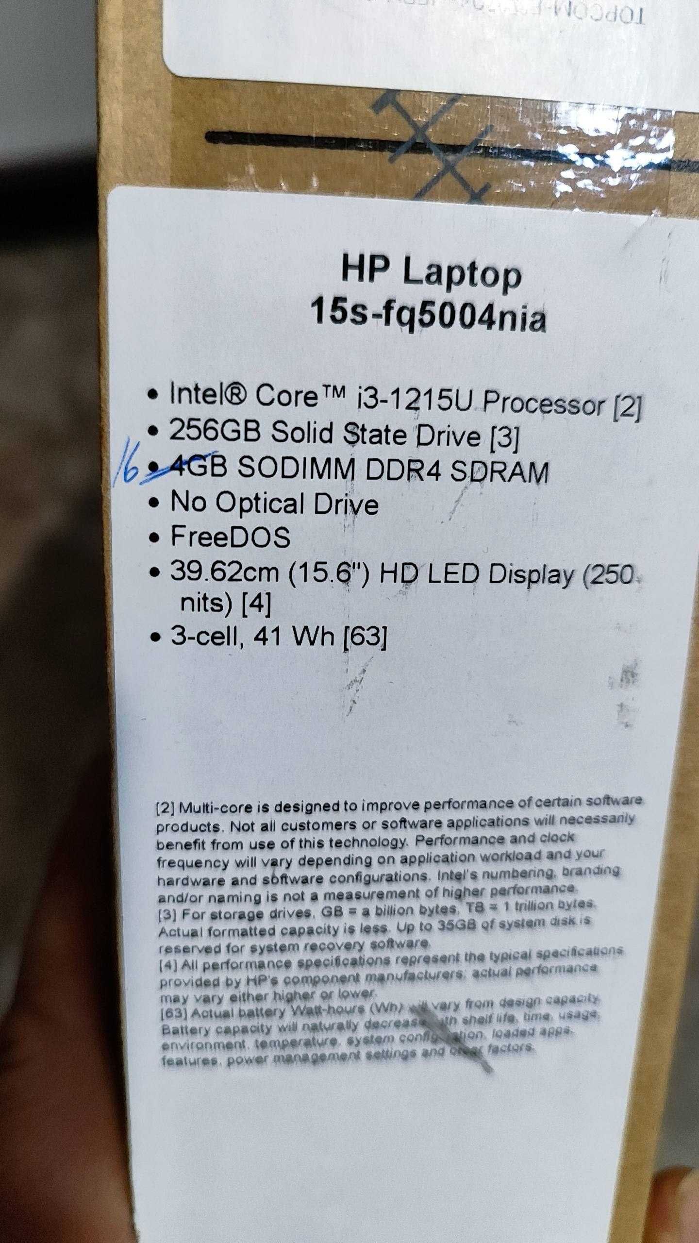 Срочно продам новый ноутбук НР 15,6" Gen12 Ram 16/256 или обмен