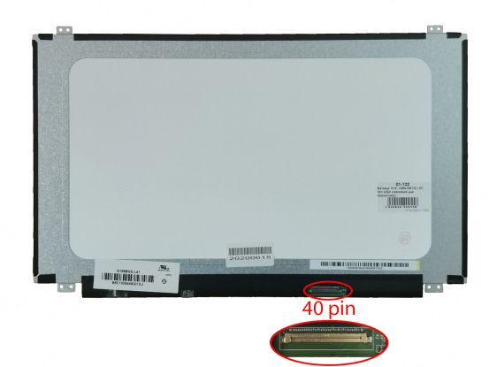 Матрицу 15.6" Slim LED 40 pin (1366x768).
