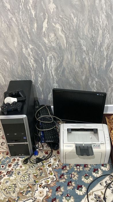 Компютер принтер джостик