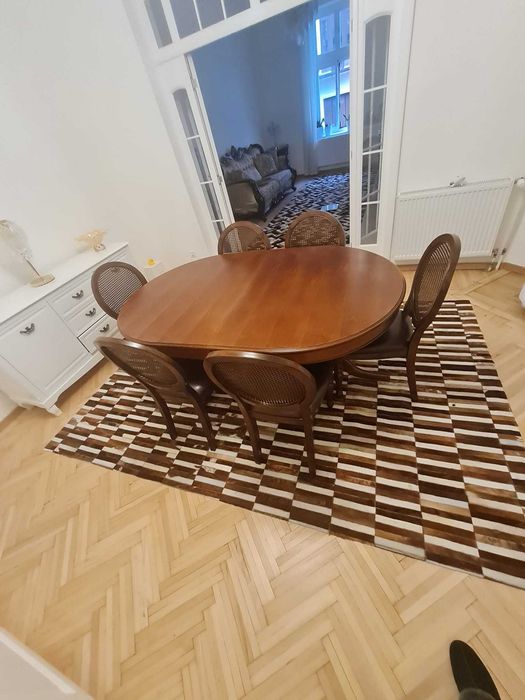 Masă extensibilă Lemn masiv de fag