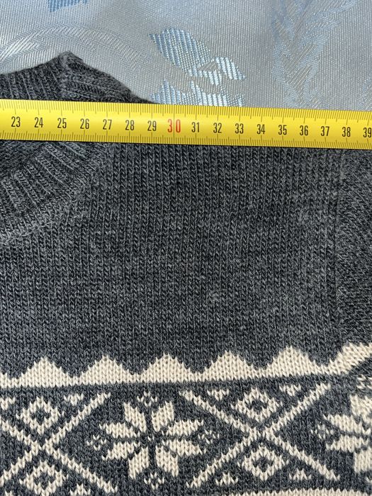 Pulover cu motiv festiv, 100% lână, Stefanel