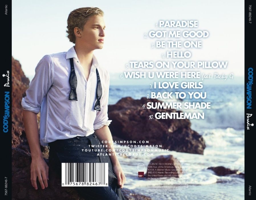 CD original sigilat Cody Simpson - Paradise