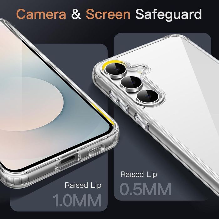 Прозрачен кейс space case за samsung galaxy s25 fe