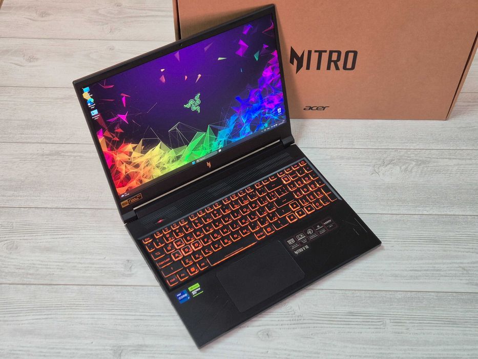 НОВ i7-14650H|RTX4060|32RAM|1TB SSD|WUXGA IPS 180Hz acer nitro лаптоп