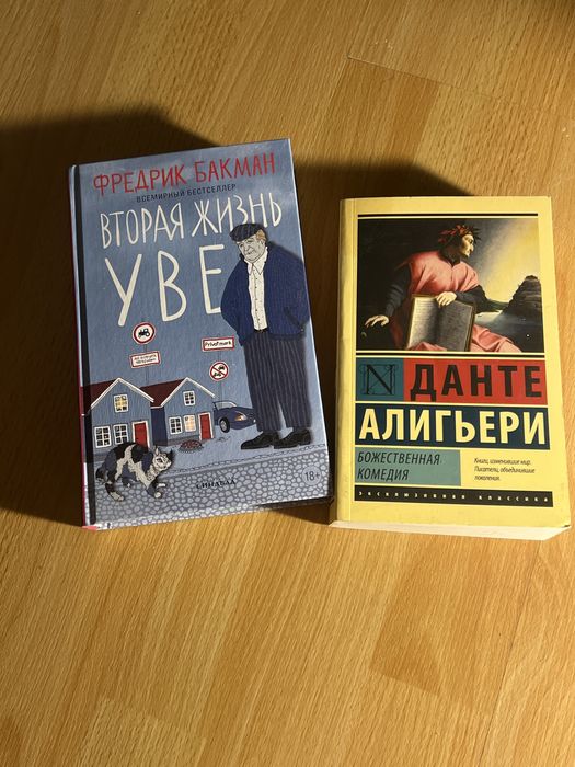 Книги «Вторая жизнь Уве» и «Божественная комедия»