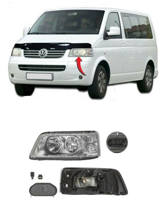 Фар електрически за VOLKSWAGEN TRANSPORTER T5 2003-