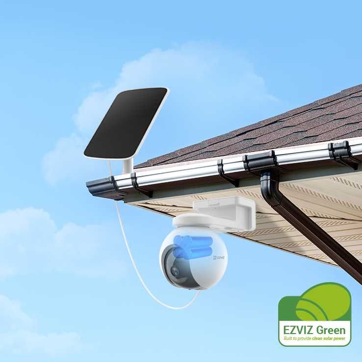 EZVIZ CS-EB8 камера 4G сим картой с сольничниый панели  камера