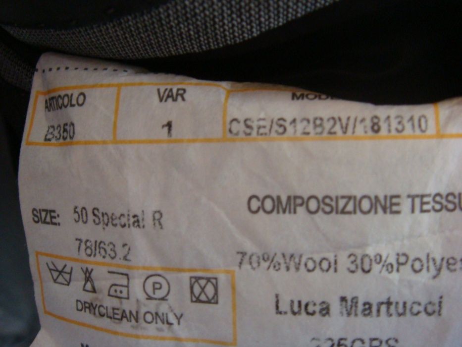 Costume Ted Lapidus, Azzaro, Paul Smith, Pierre Cardin, Originale 100%