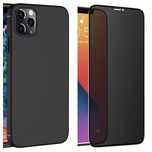 Iphone 13/14/15/16/PRO MAX Husa Mini Silicon + Folie Sticla Privacy 6D