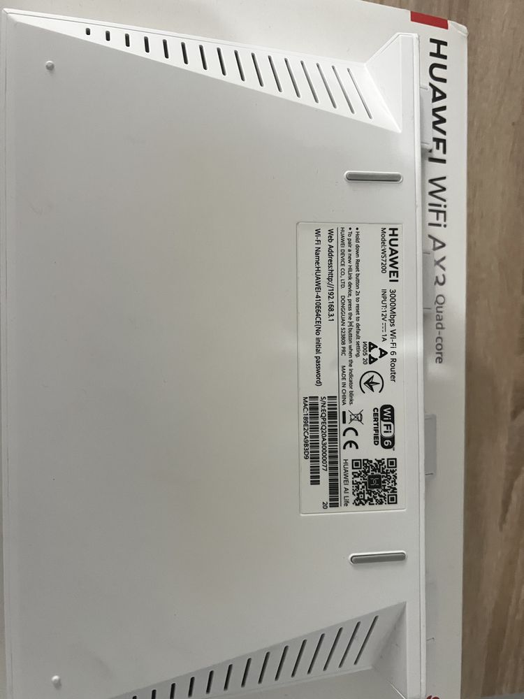 Wifi рутер Huawei AX3 (WiFi 6 Plus, Quad-Core) – 3000 Mbps