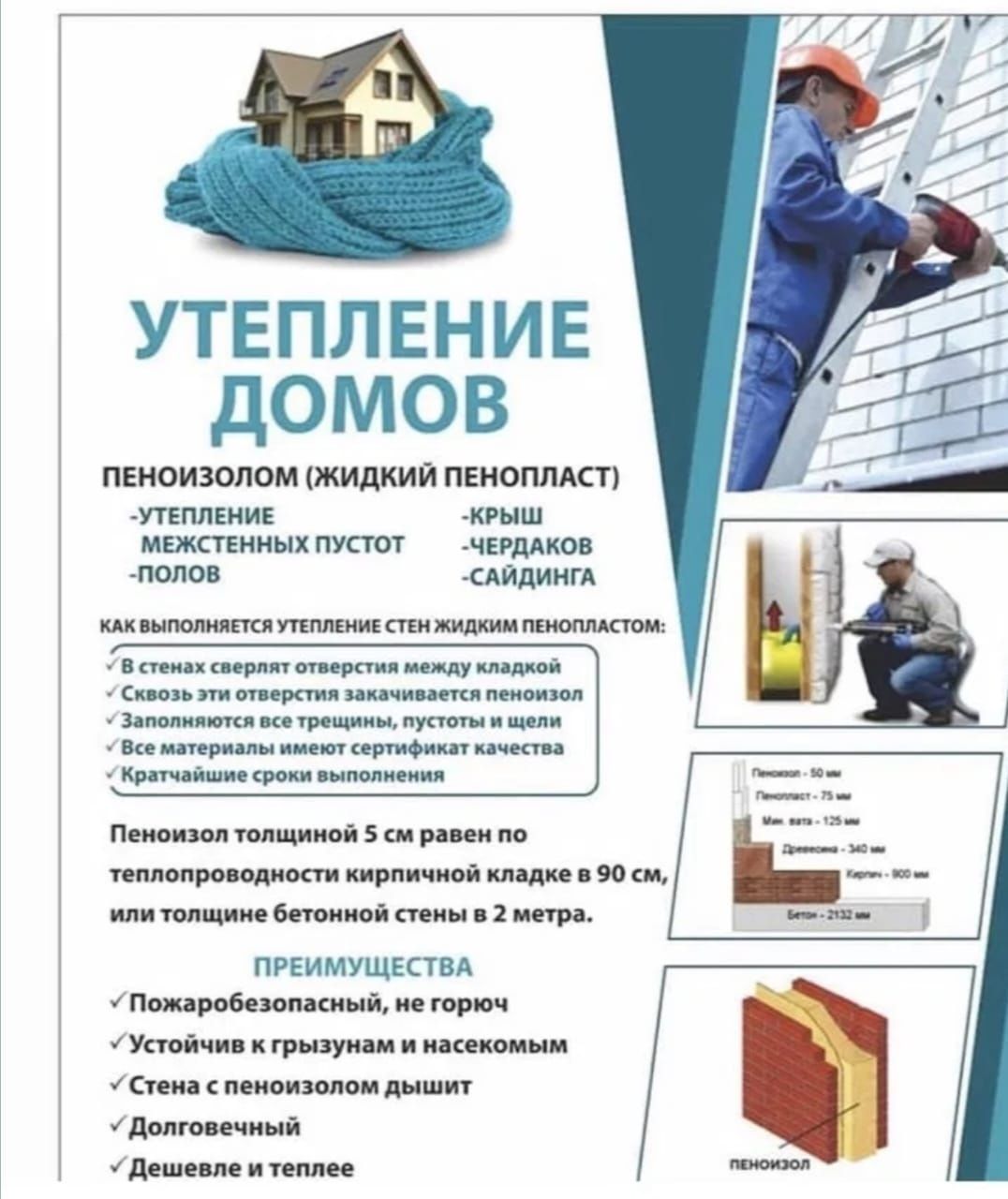 Пенаизол 2500тг Ақтөбе бойынша ауыл аудан ға да барамыз