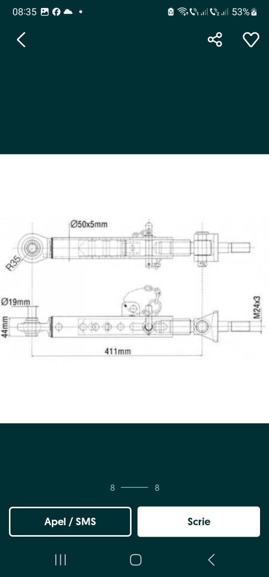 Ancora stabilizator pentru tractoare Case.

Compatibila cu urmatoarele