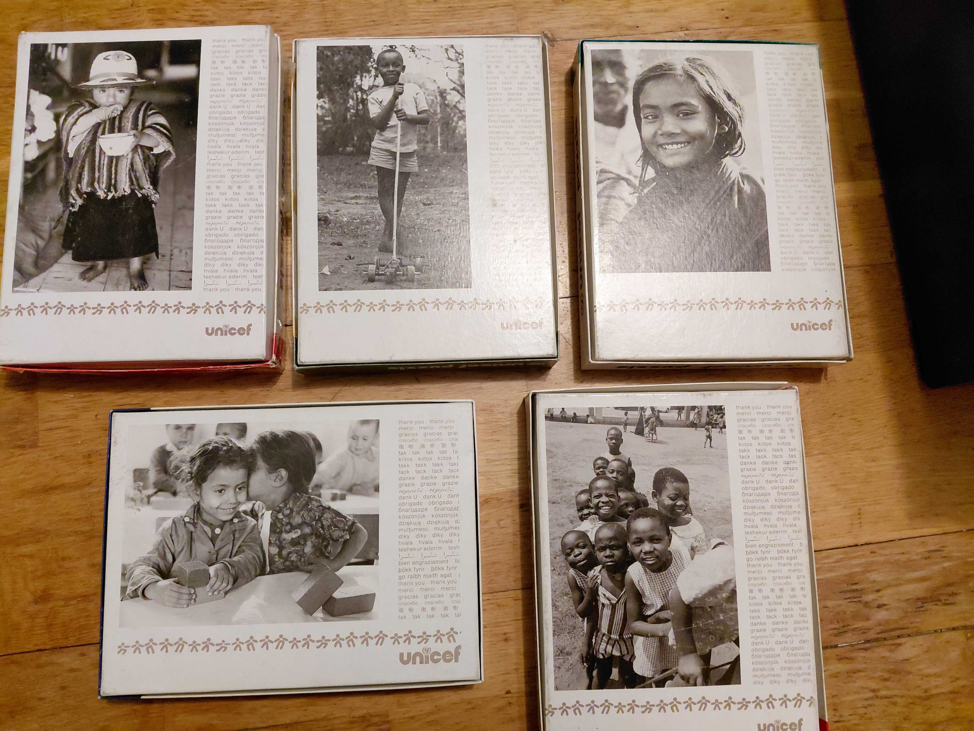 Unicef puzzle - Колекционерски пъзели - 5 бр.