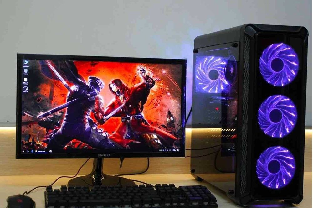 Продам новый игровой компьютер в комплекте с монитором диагональ 27