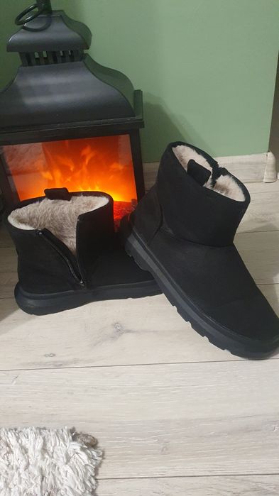 Ghete iarnă Zara piele ecologică,mărimea 39