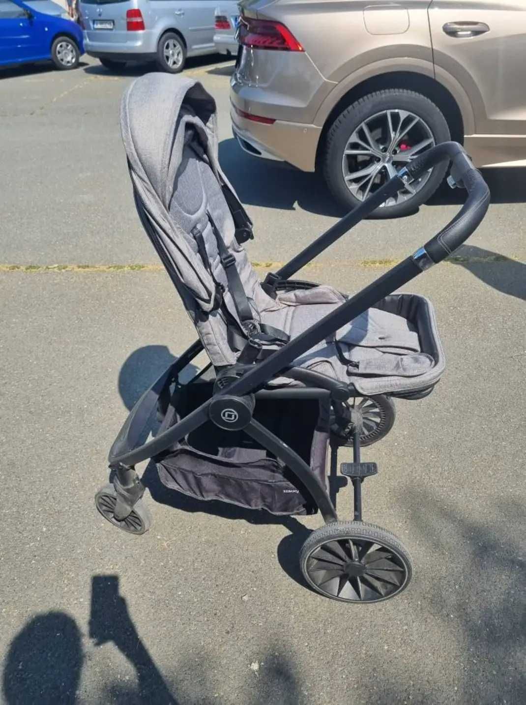 Детска количка ZOKKY NUVO GRAY комбинирана количка 2 в 1