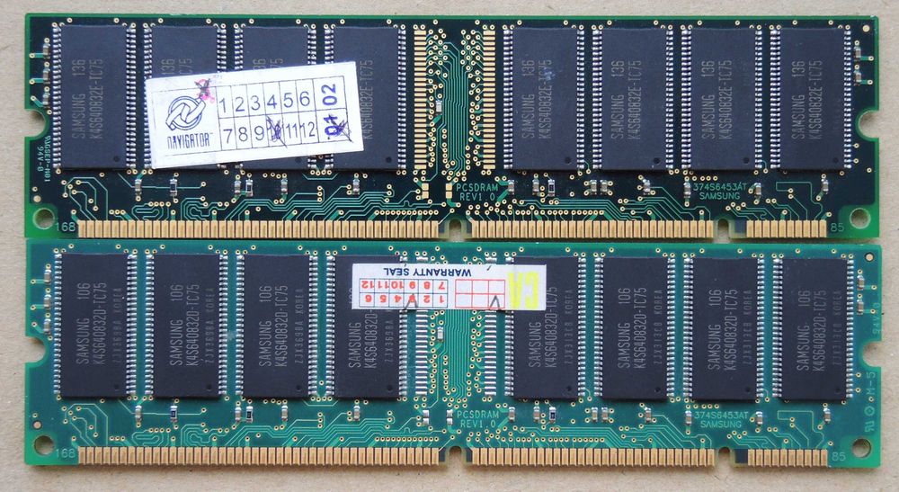 256Mb (2*128Mb) SDRAM PC133 Samsung Testat