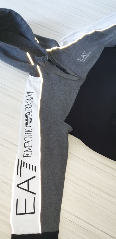 Emporio Armani EA7 Hoodie Half Zip Mens  50/L ОРИГИНАЛ! Мъжки Суичер!