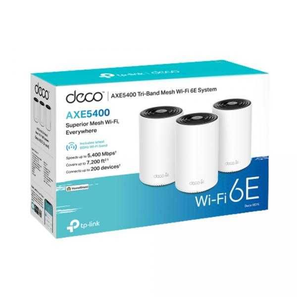 TP-Link Deco XE75 (3-pack) /AXE5400 Mesh Wi-Fi6 System Роутер