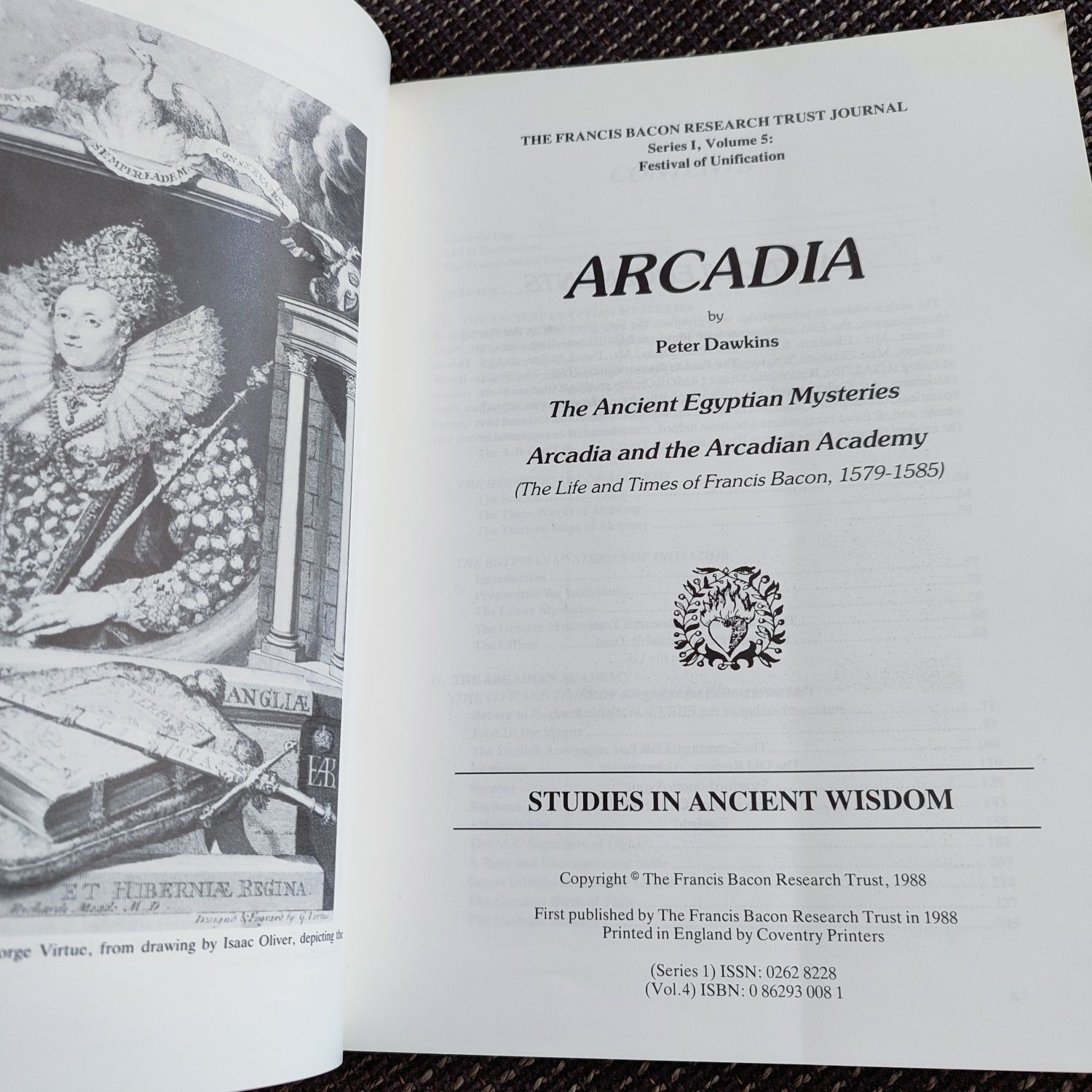 Arcadia, de Peter Dawkins, carte despre misteriile antice egiptene