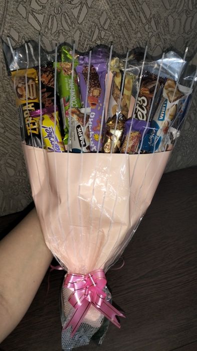 Сладкие букеты женские и мужские