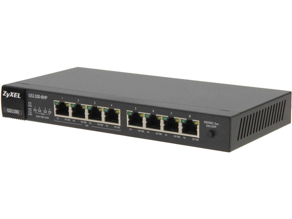 Switch Zyxel GS1100-8HP poe+