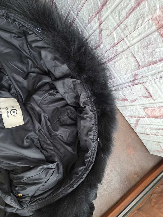 дамско яке,зимно,дълго пухено,шуба гъши пух, Cerruti 1881,лисица