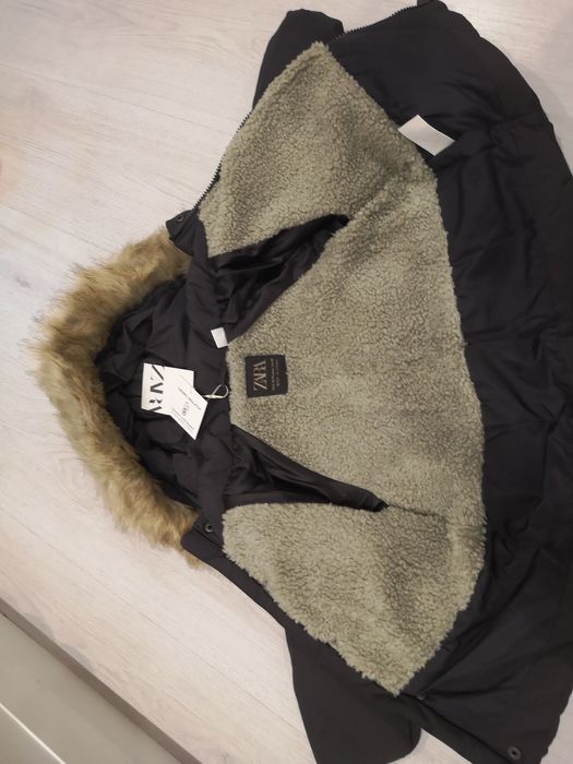 Черно_сиво детско якенце Зара 9-12 месеца