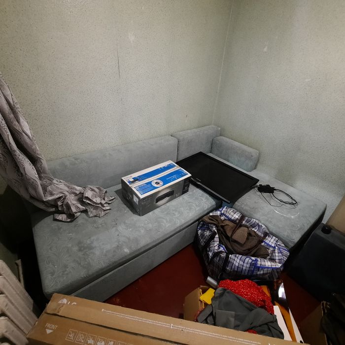 зеленый диван, угловой