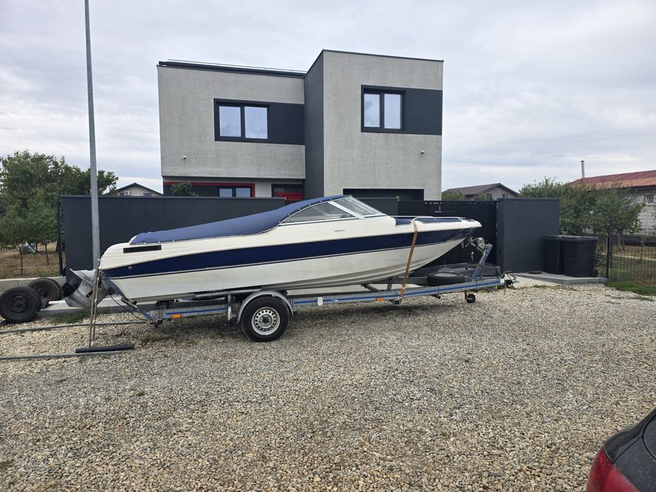 Vand sau schimb cu auto, barca sport, motor Yamaha 223 CP, Renken 200