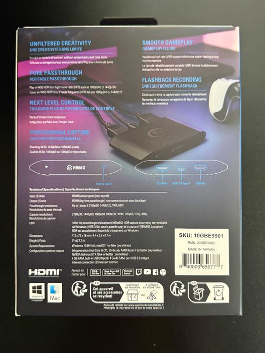 Elgato HD60 X – Карта за видео заснемане / Game Capture Card