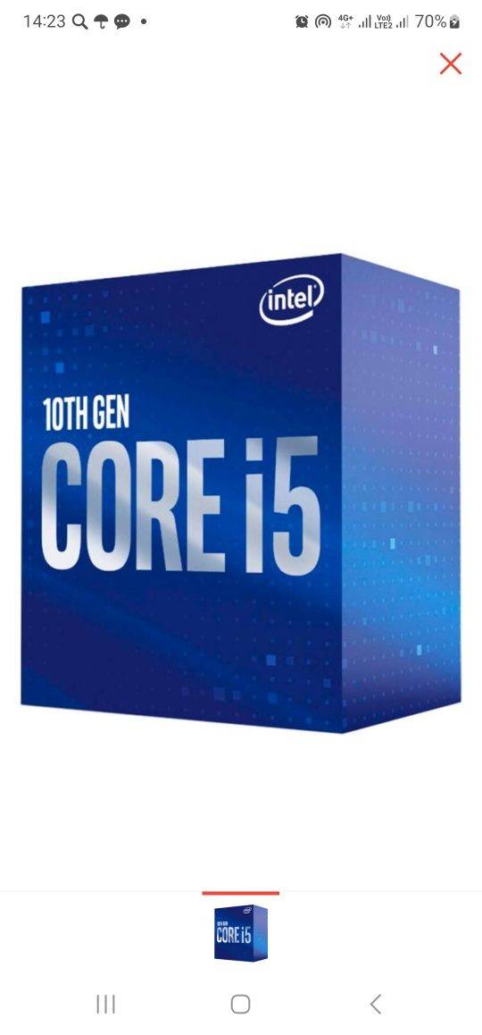 Intel Core I5-10500 BOX