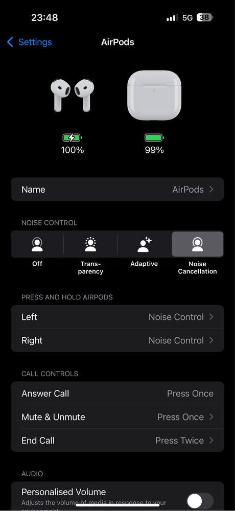 Airpods 4 слушалки