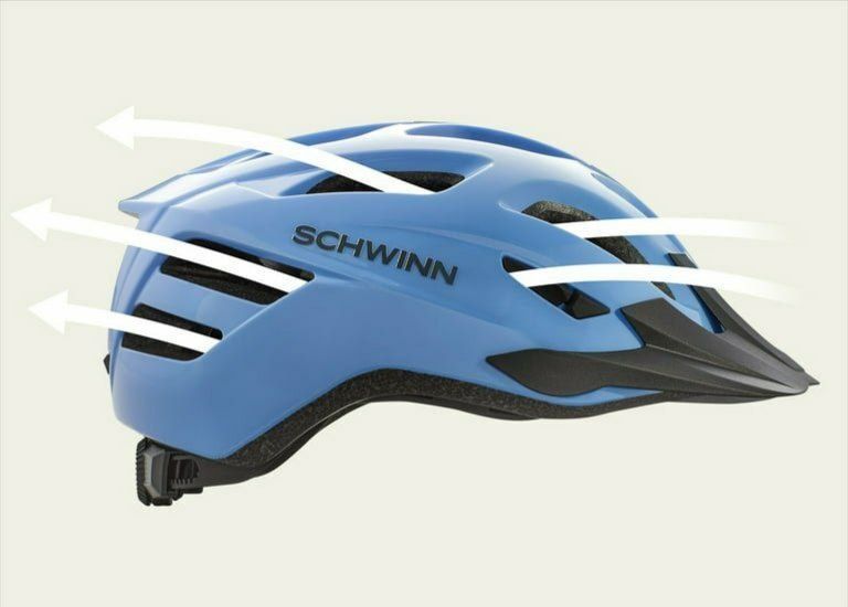 Шлем для веловелосипеда самоката скутера Schwinn Trail Blue

Легкий и