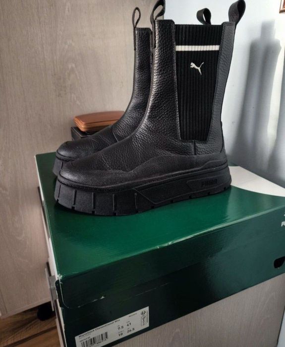 Ghete Puma piele naturala 41