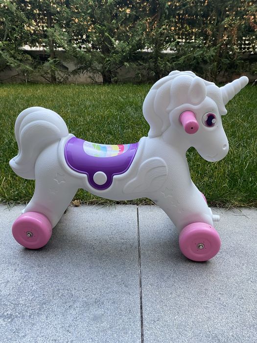 Unicorn balansoar cu roti, 2 in 1 pt. copii 2-4 ani Ride On