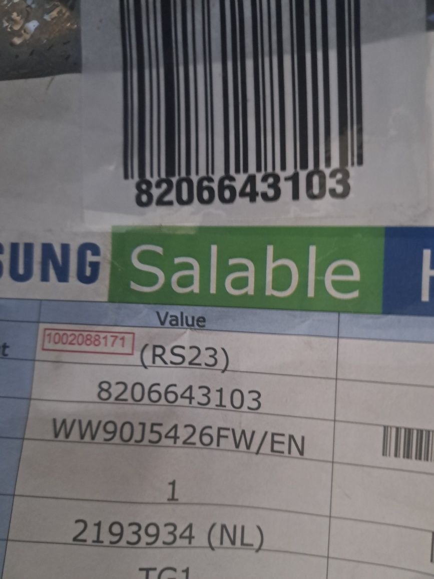 Инверторна пералня Самсунг/Samsung 9 кг