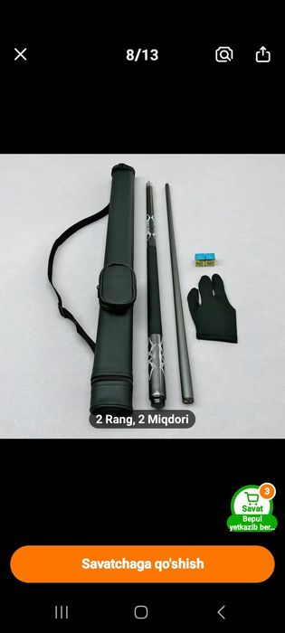 Mustahkam 13mm Uchi Bilan Bilyard Kiyi