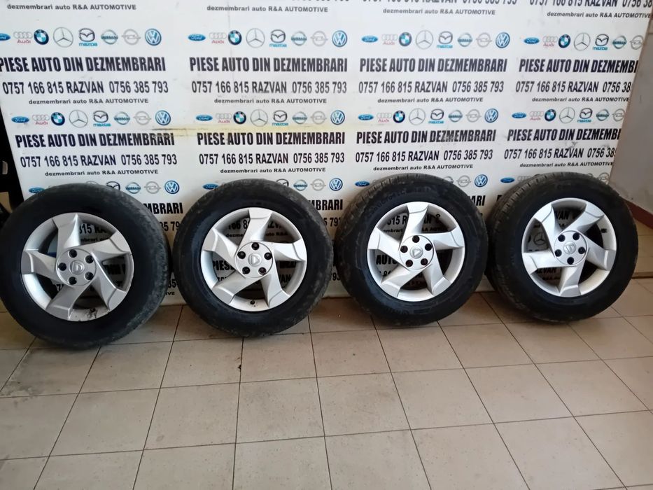 Jante Aluminiu Dacia Duster 215/65R16 Anvelope Continental 2023 Vara F Bune Jante Dacia Duster