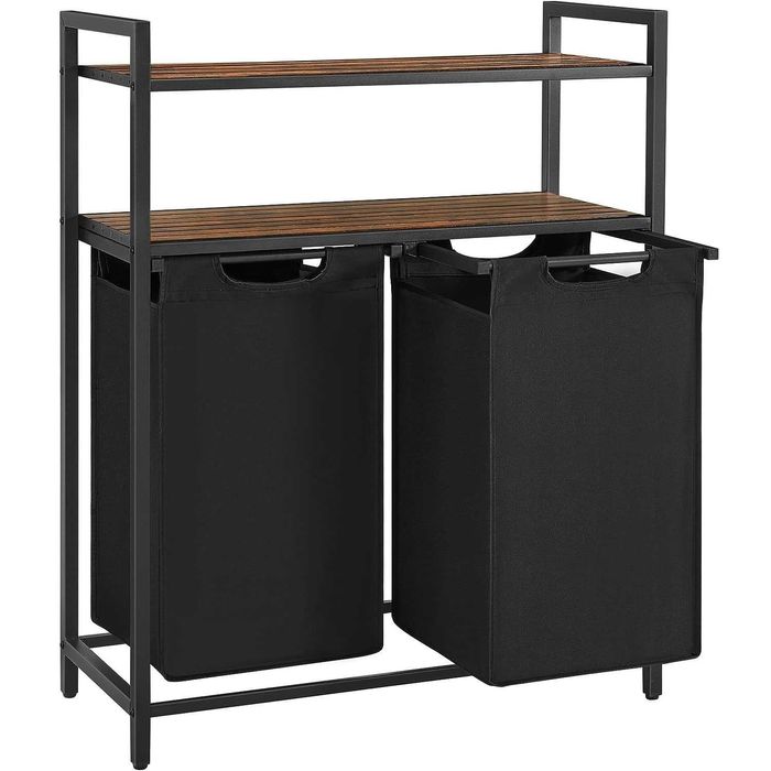 Cos de rufe, Songmics, 2 Compartimente, 92 , 73cm x 33cm x 72cm