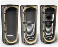 Puffer cu 1-2 serpentine de inox, sau clasic, 250-1500L, tabla 3mm.
