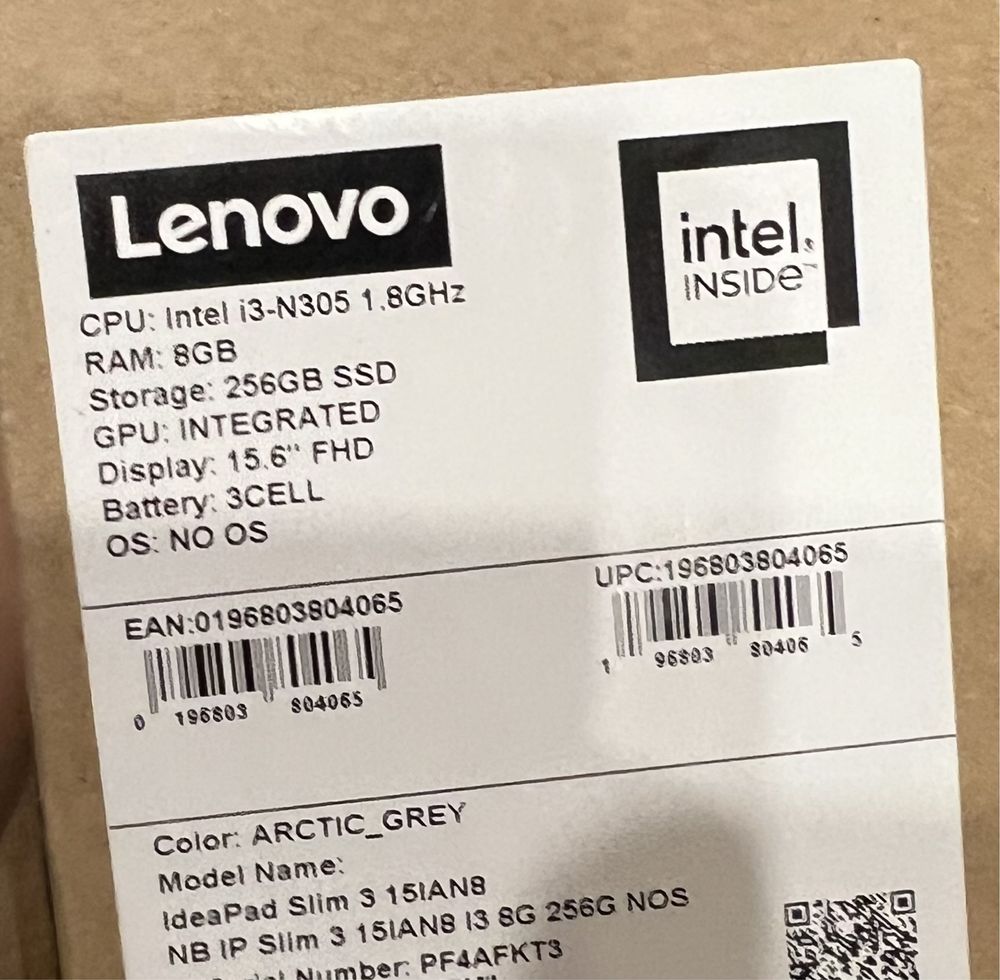 Lenovo Ideapad Slim 3 15IAN8