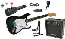 Set chitara electrica Santander ST-500 ALBASTRU Hy-X-AMP Soundmaster45