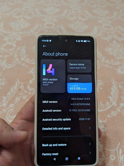 Xiaomi Redmi Note 10 Pro 128/6 GB с козметични забележки