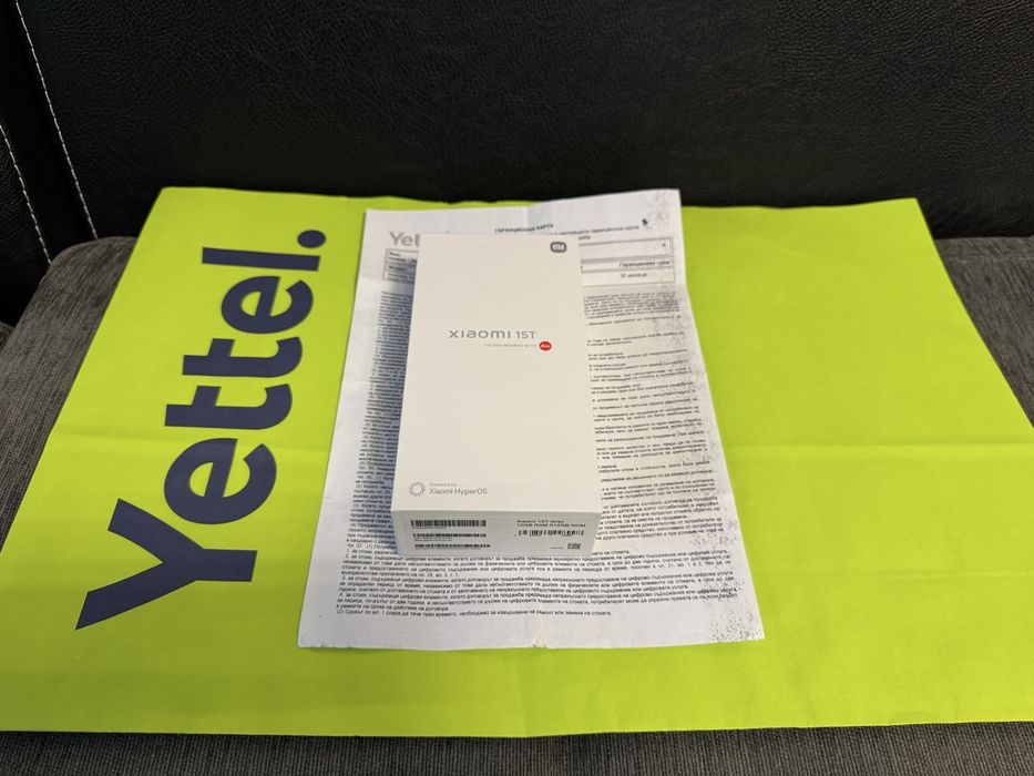 КАТО НОВ 512GB Xiaomi 15T 12GB 5G Yettel Гаранция 2028г. Gray