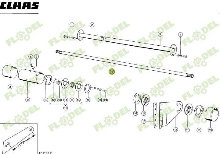 Ax gura alimentare combina CLAAS 608043 1933x35mm